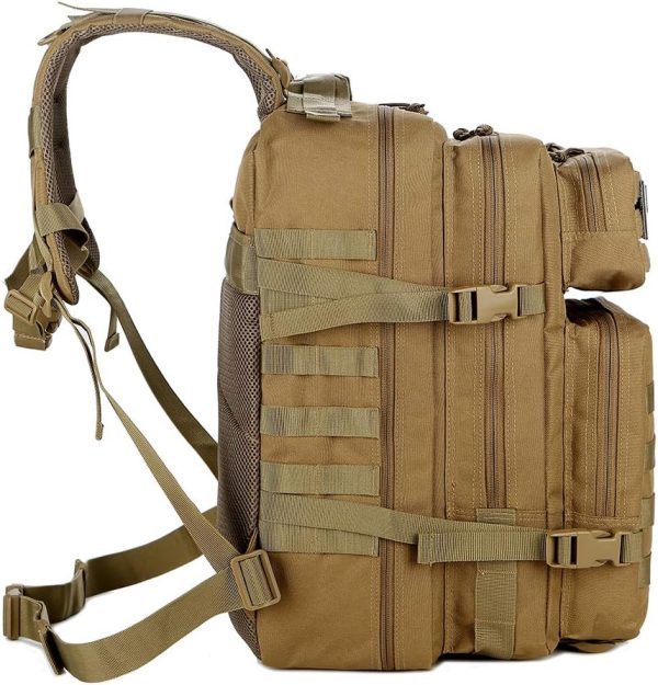 QT&QY 45L Military Tactical Backpacks Molle Army Assault Pack 3 Day Bug Out - Image 3