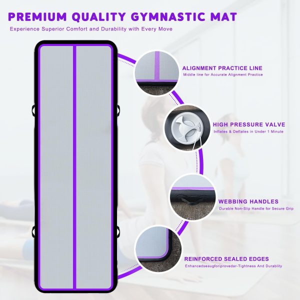 Inflatable Air Gymnastics Mat Training mat Thick tumbling mat with Electric - Image 4