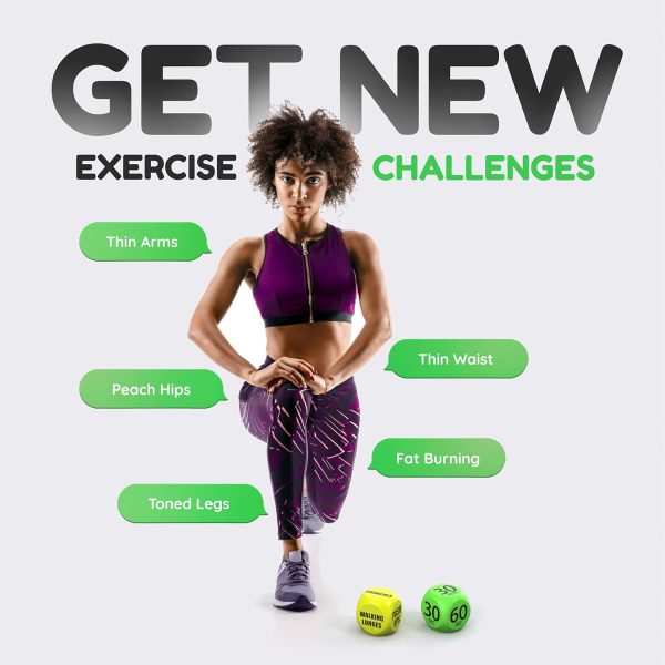 Skywin-Exercise Dice, Fun Workout Dice for Solo or Group Classes, 6-Sided - Image 2