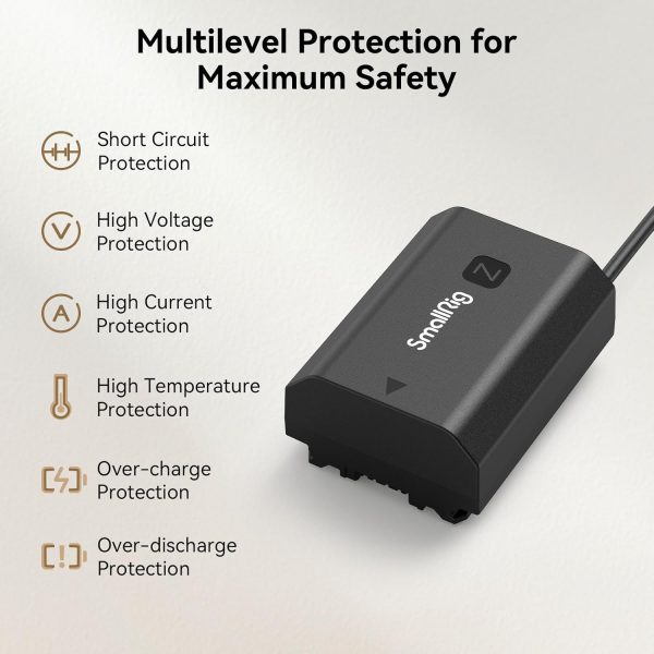 SmallRig D-TAP to NP-FZ100 Dummy Battery, NP-FZ100 Power Cable for Sony A7 - Image 6