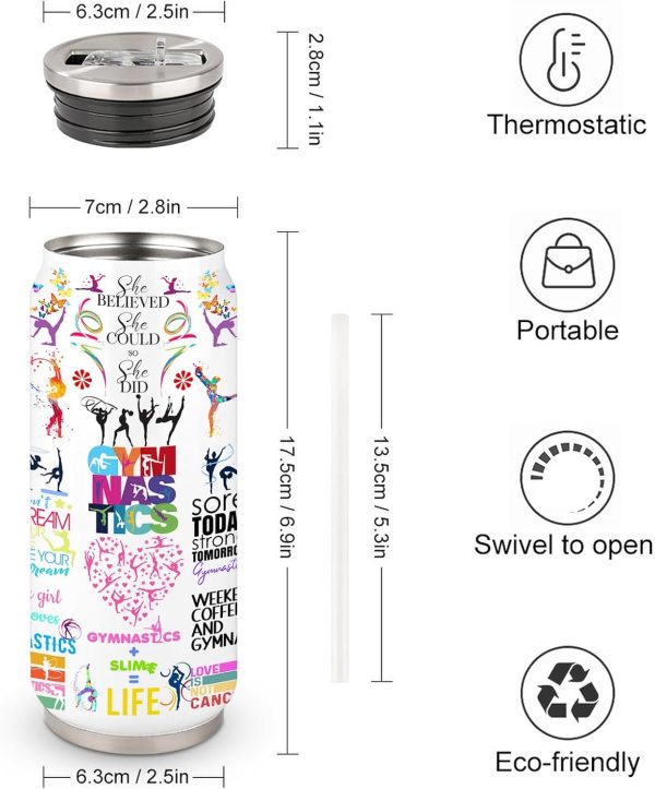 Gymnastics Tumbler Cup Gymnastics Mug With Lid,Gymnastics Lover Birthday - Image 3
