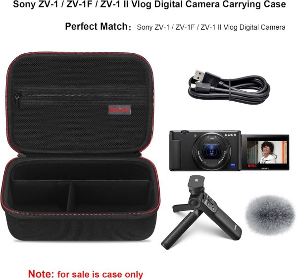 Elonbo Carrying Case for Sony ZV-1 / ZV-1F / ZV-1 II Vlog Digital Camera, - Image 2