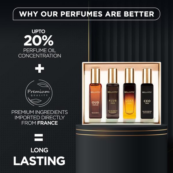 Bella.Vita Luxury Man Perfume Gift Set 4 x 20 ml for Men with KLUB, OUD, - Image 4