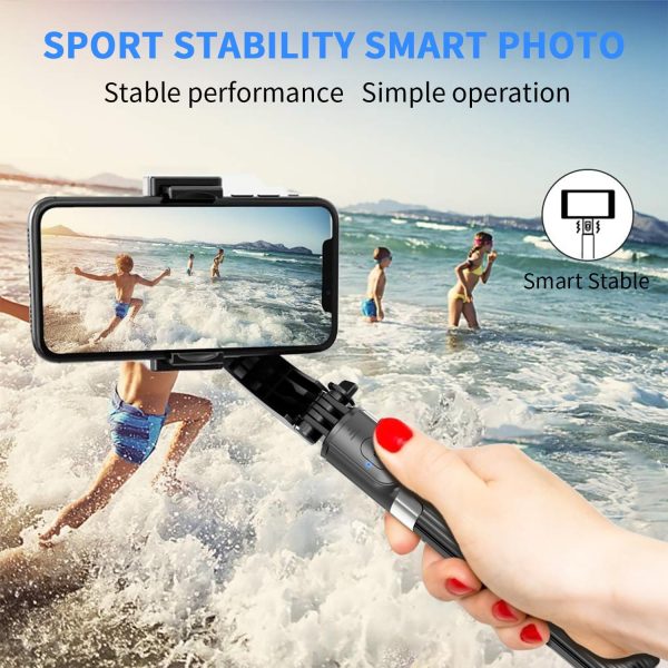 Gimbal Stabilizer for Smartphone ，with Retractable Selfie Stick and - Image 4