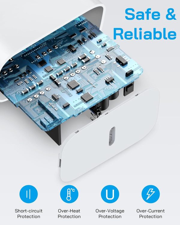 iPhone 12 13 14 Fast Charger, 20W USB C PD Wall Charger Block with 6FT - Image 3