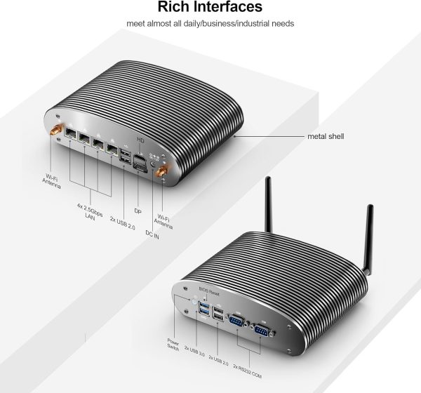 Mini PC Fanless N100 Micro Firewall Appliance, 4* 2.5G LAN 8GB RAM 256GB - Image 5