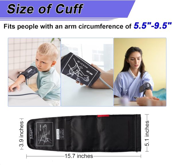 Small Pediatric Blood Pressure Cuff for Kids, Slim Arm, Child BP Cuff - Image 3