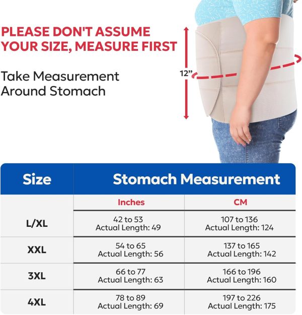 Abdominal Binder Post Surgery Tummy Tuck | Postpartum Belly Band Wrap | - Image 4