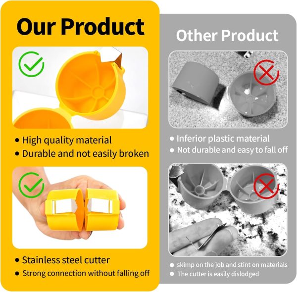 6Pcs Egg Shell Cracker Breaker Opener Peeler Remover Separator Tool for - Image 4