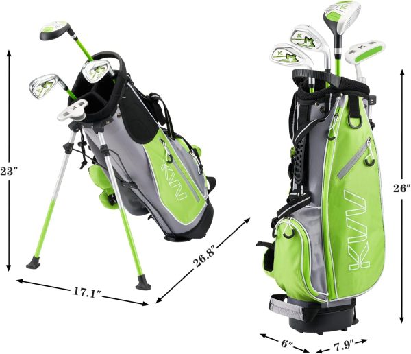 KVV Junior Complete Golf Club Set for Kids/Children Right Hand, Includes - Image 5