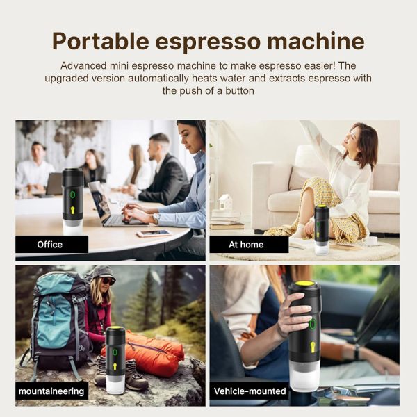 Portable Coffee Machine for Car Home Travel 3 in 1 Cordless Electric Coffee - Image 9