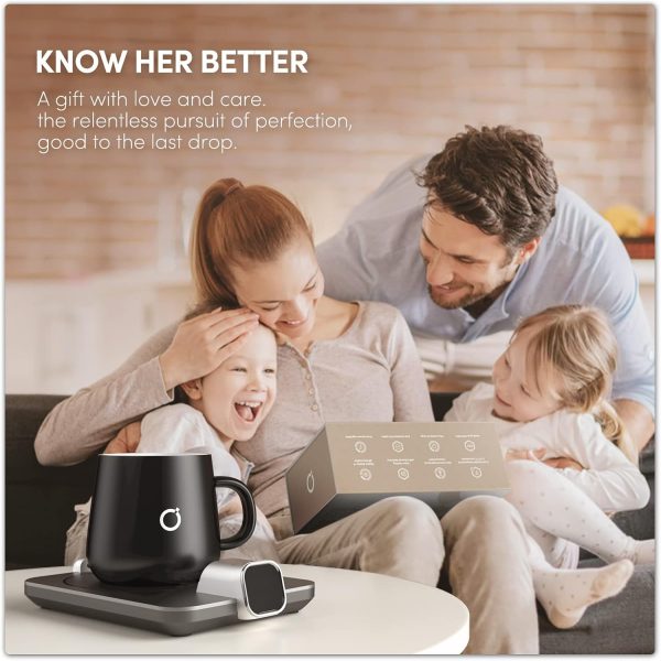 Smart Heated Coffee Mug Warmer & Mug Set - Heated Mug Warmer with Auto Shut - Image 9