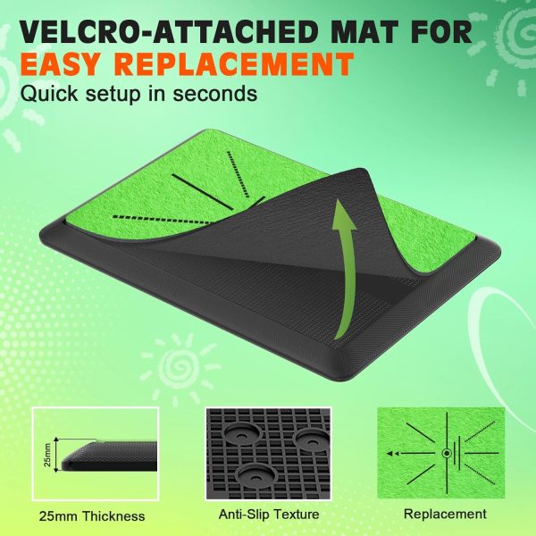 Golf Hitting Mat, Golf Mat Practice Indoor & Outdoor for Swing Path - Image 2