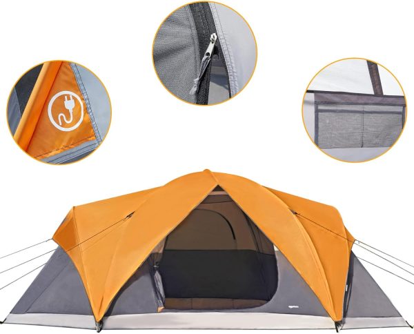 Amazon Basics Dome Camping Tent, 4 Person/8 Person - Image 2