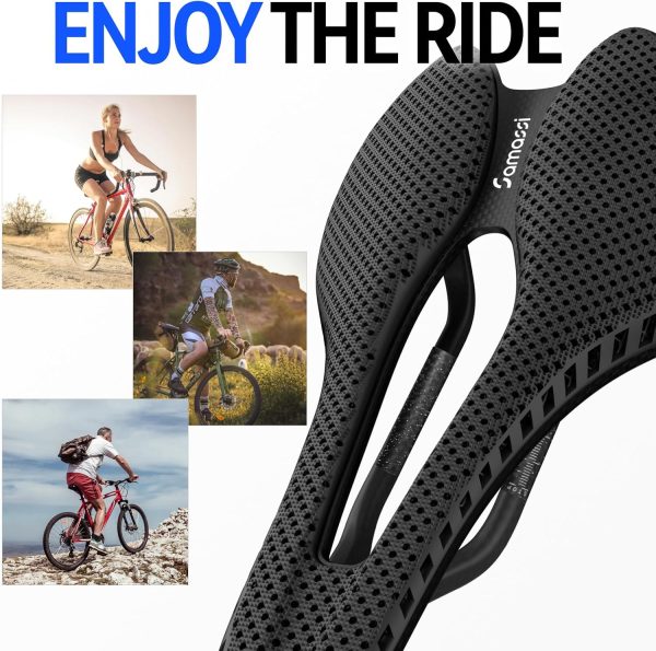 Bike Seat, 3D Printed Bike Saddle | Comfortable Bike Seat Cushion for Men - Image 8