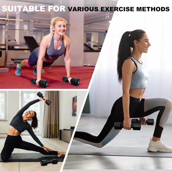 Adjustable Dumbbell Set, 4 in 1 Hand Weights Set for Women Men 10 LB - Image 6
