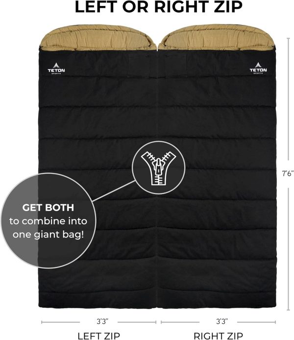 TETON Sports -35F and 0F Degree Sleeping Bag. Warm and Comfortable Camping - Image 2