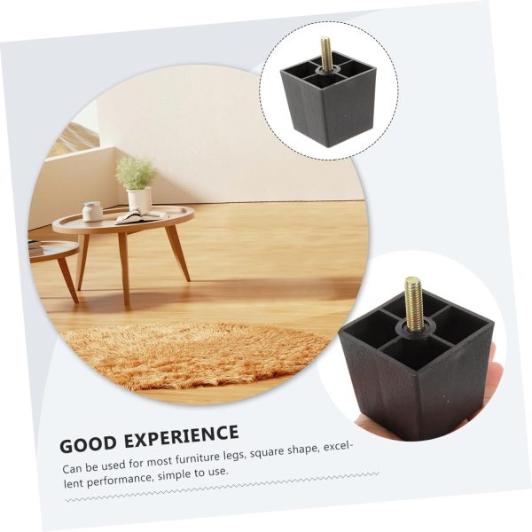 Gadpiparty 3sets Rubber Plastic Sofa Legs Furniture Leg Legs for Tables - Image 9