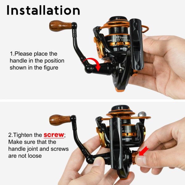 Summer and Centron Spinning Reels, 12 +1 BB Light Weight & Ultra Smooth - Image 5