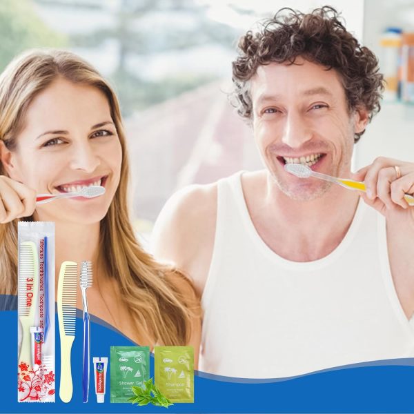 Bulk Hygiene Kits for Homeless,Disposable Toothbrushes with Toothpaste and - Image 6