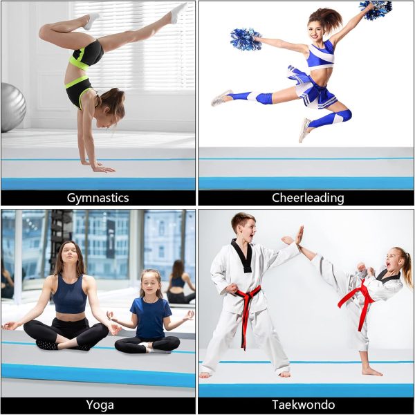 Inflatable Air Gymnastics Mat 10ft/13ft/16ft/20ft Tumbling Mat with - Image 2