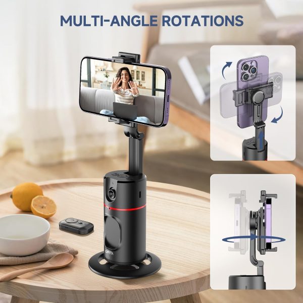 Auto Face Tracking Tripod, No App, Smart Shooting Phone Holder with Remote, - Image 4