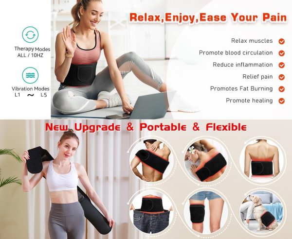 Red Light Therapy Belt - Red Light Therapy Device with Vibration Red Light - Image 2