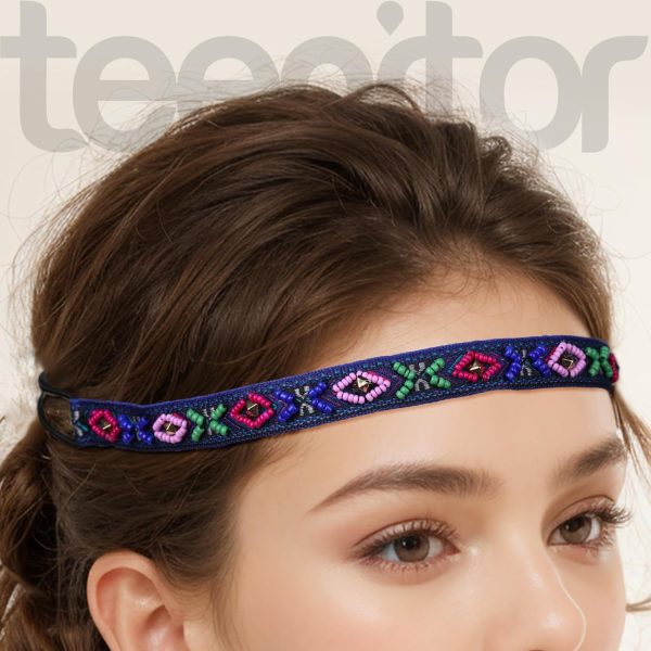 Teenitor 6 Pieces Elastic Rhinestone Beaded Women Headbands, Handmade - Image 7
