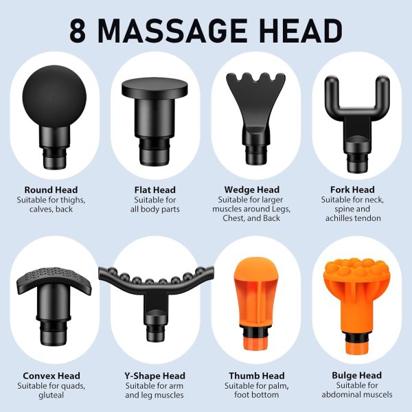 RAEMAO Massage Gun, Massage Gun Deep Tissue, Back Massage Gun for Athletes - Image 7