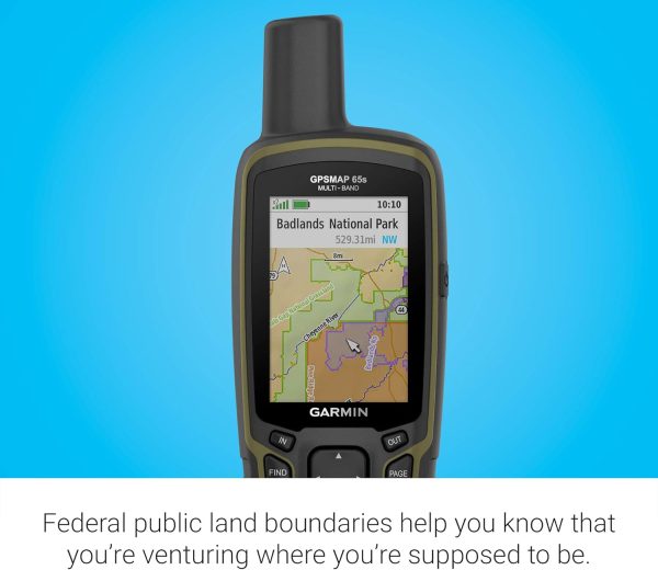Garmin GPSMAP 65s, Button-Operated Handheld with Altimeter and Compass, - Image 3