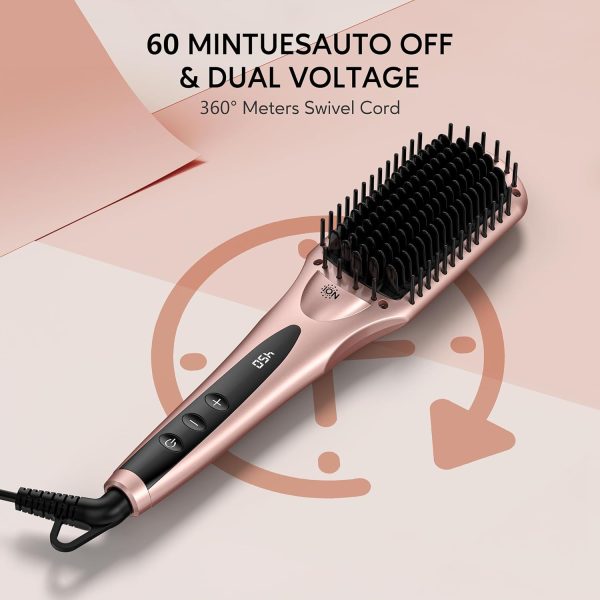 Terviiix Hair Straightener Brush, 1.75 Inch Wide Flat Iron Hair - Image 6