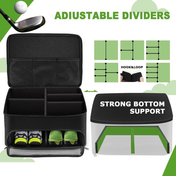 Yirilan 2 Layers Golf Trunk Organizer, Golf Accessories, Waterproof and - Image 4