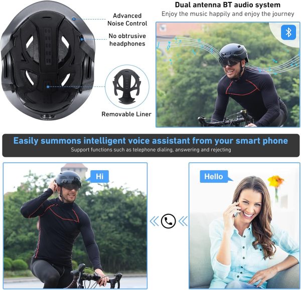 KRS-S1 Bike Helmets for Men Smart Helmets for Adults with 1080P 60 fps - Image 3