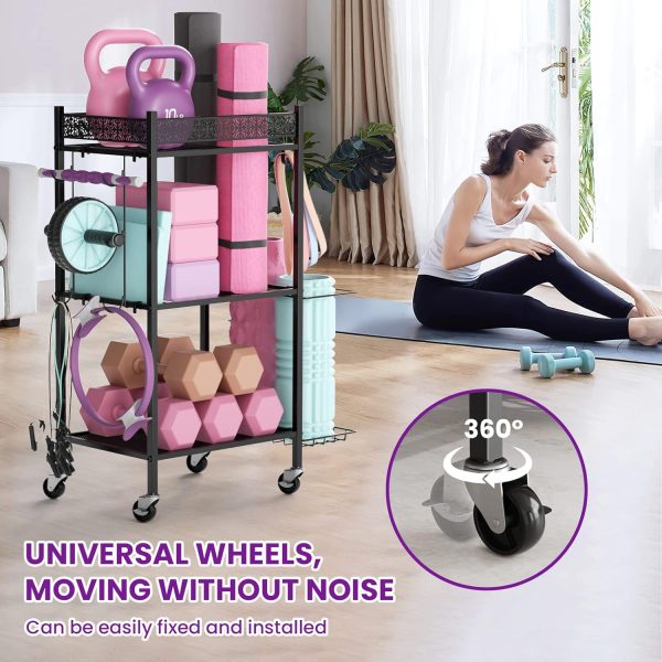 Yoga Mat Storage Rack, Home Gym Storage Rack Yoga Mat Holder, VOPEAK - Image 3