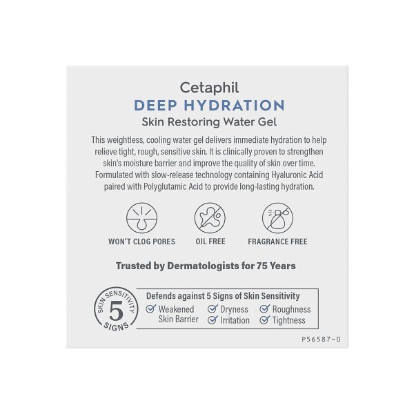Cetaphil Deep Hydration Skin Restoring Water Gel with Hyaluronic and - Image 3