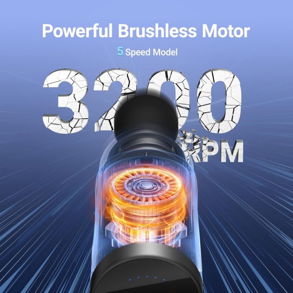 MERACH Massage Gun with 10mm Amplitude, Percussion Massage Tools with 6 - Image 3