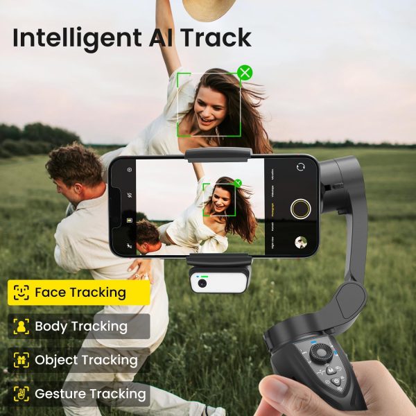 Gimbal Stabilizer for Smartphone, 3-Axis Phone Gimbal Portable and Foldable - Image 3
