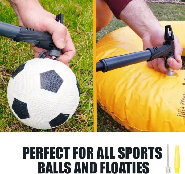 BV Mini Bike Pump Portable Frame Pump, Air Ball Pump Inflator with Ball - Image 6
