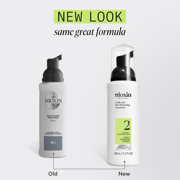 Nioxin System 2 Scalp Care + Hair Thickening Leave-In Treatment, For - Image 2