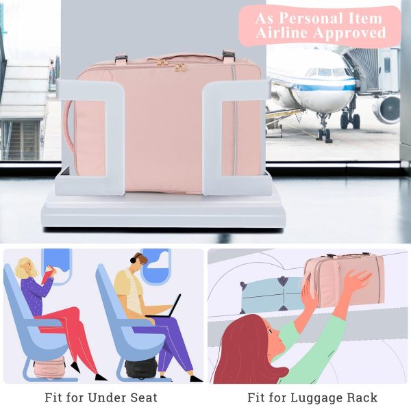 Travel Backpack for Women, 40L Travel Bag Personal Item Size, Waterproof - Image 3