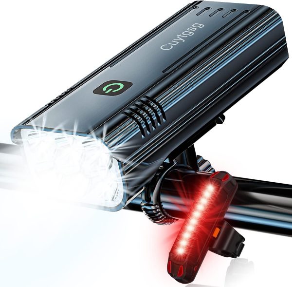 2025 New 6 LED 9500 Lumen Super Bright Bike Lights for Night - Image 8