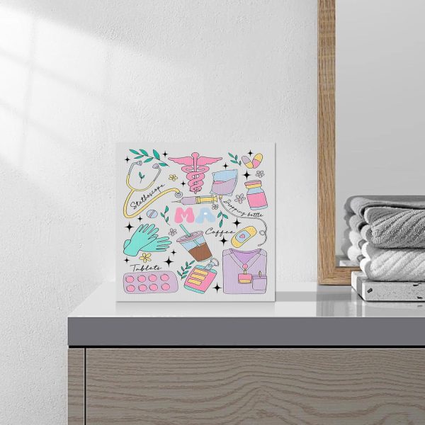 Medical Assistant Office Decor Nurse Presents Nursing Desk Table - Image 6