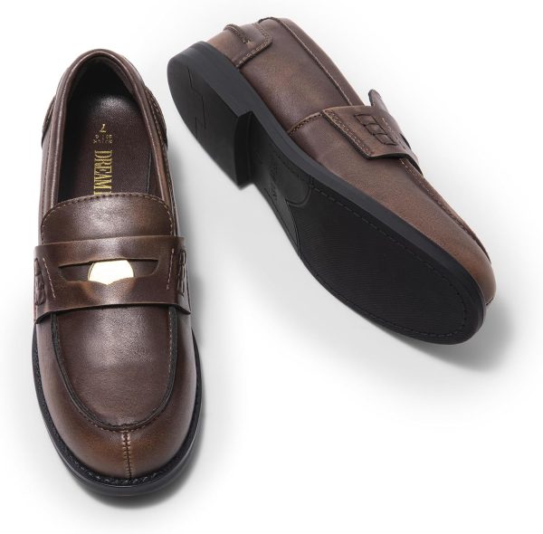 DREAM PAIRS Women's Loafers Dressy Fashion Comfortable Slip On Penny - Image 3
