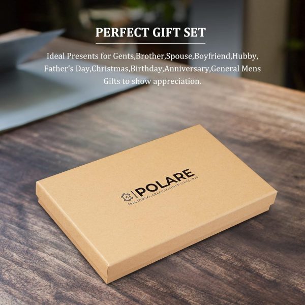 Polare Luxury RFID Blocking Leather Passport Holder Travel Wallet For Men - Image 7