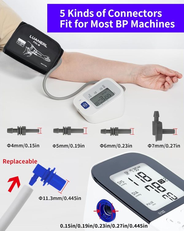 Medium Easy Wrap Blood Pressure Cuff for Thin and Small Arm,Compatible with - Image 2