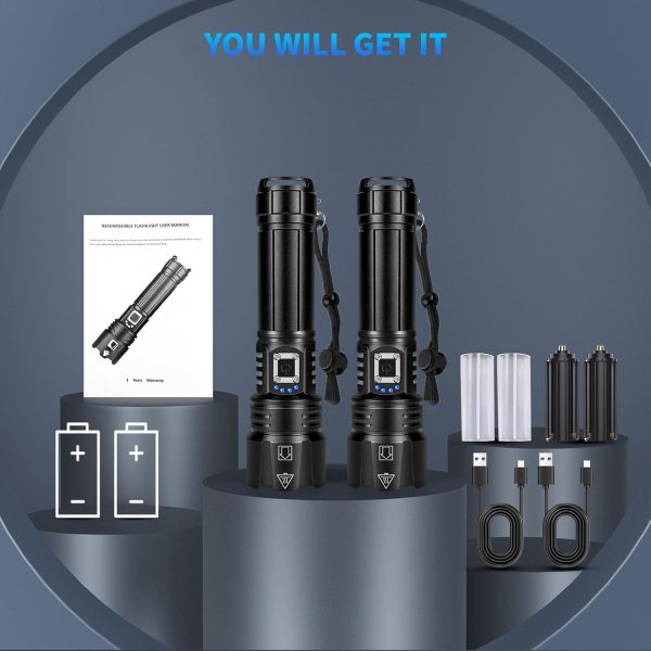Rechargeable Flashlights High Lumens, 990,000 Lumen Super Bright Led - Image 9