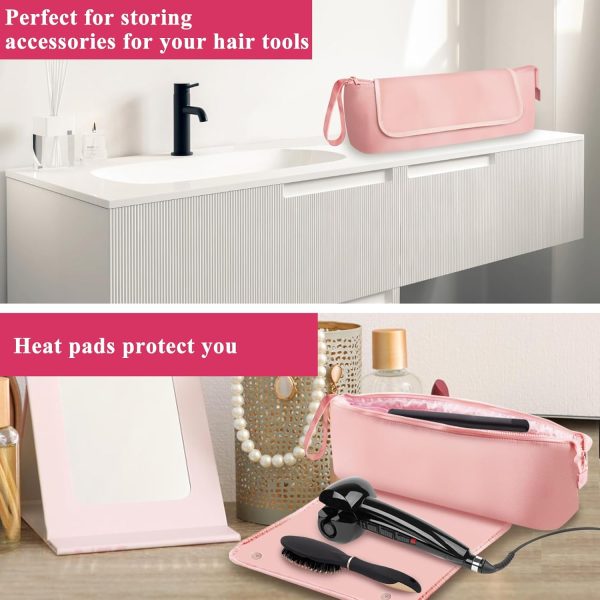Hair Tools Travel Bag with Heat Resistant Mat, Neoprene Portable Organizer - Image 4