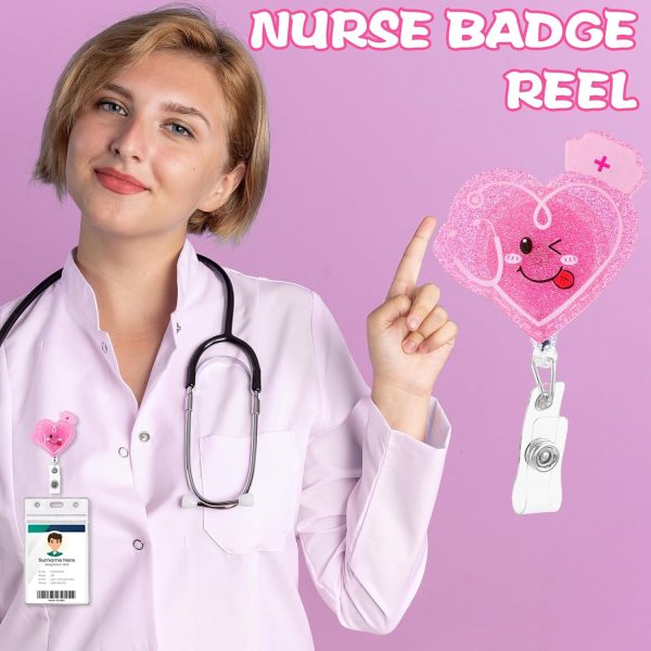 Badge Reel Holder Retractable with ID Clip for Nurse Nursing Name Tag Card - Image 6