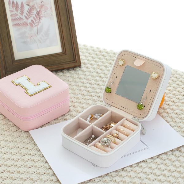FUNARTY Travel Jewelry Case Organizer, Small Jewelry Box Jewelry Organizer, - Image 7