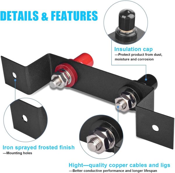Linkstyle Battery Jump Post Kit, Waterproof Battery Charging Post, Remote - Image 3